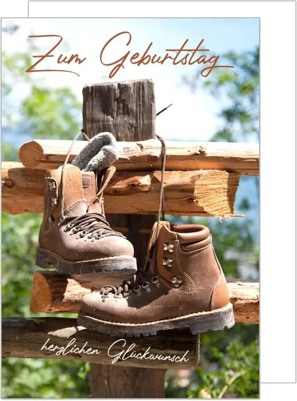 Edition Seidel G3056 verjaardagskaart wandelen met envelop