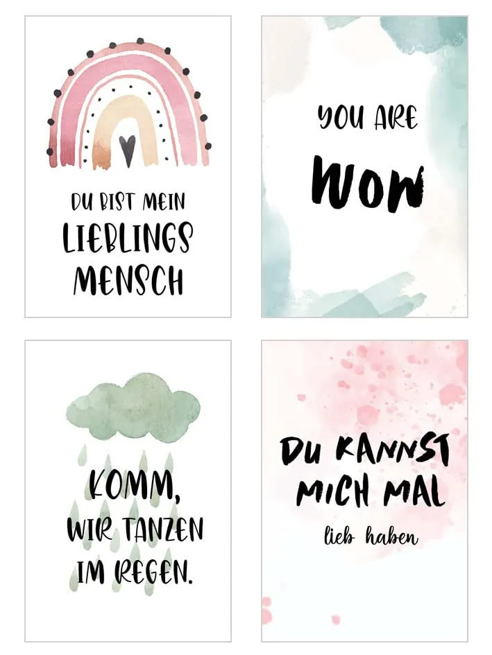 Edition Seidel Leben & Momente 21501 postkaarten set 25 spreuk