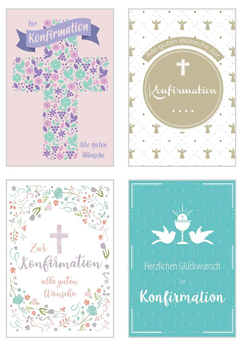 Edition Seidel Premium 20506 belijdeniskaarten 24 stuks envelop