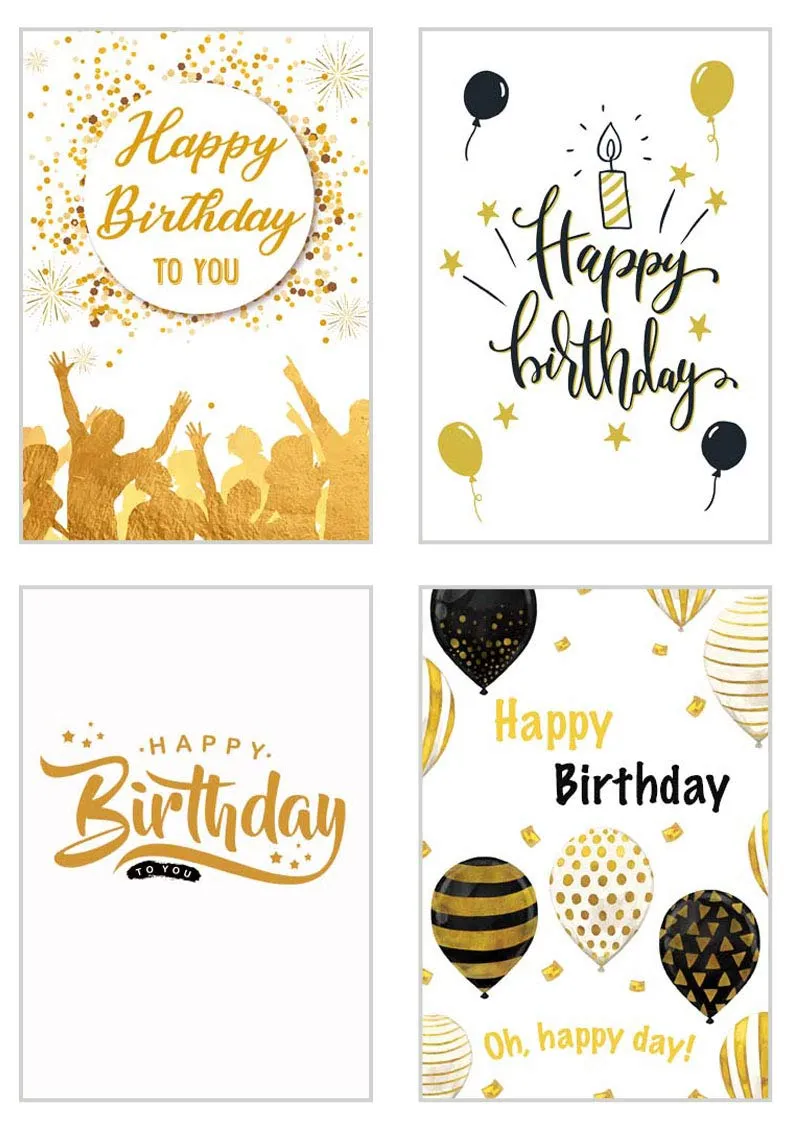 Edition Seidel 20538 verjaardagskaarten set 12 met envelop