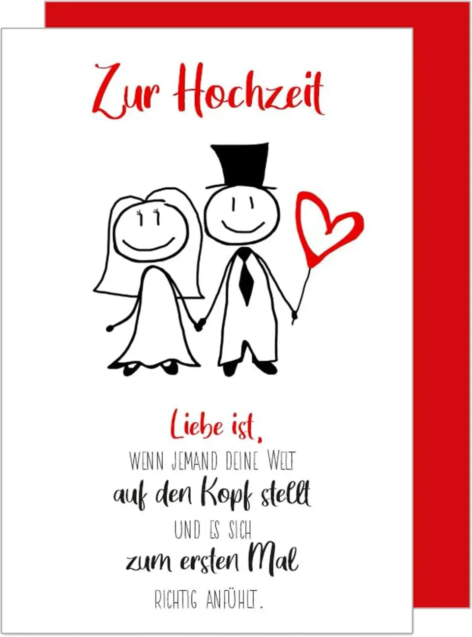 Edition Seidel H447 huwelijkskaart met envelop paar