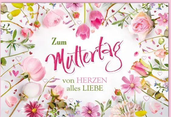 Kurt Eulzer 16-1103 moederdagkaart rozen tulpen dwars