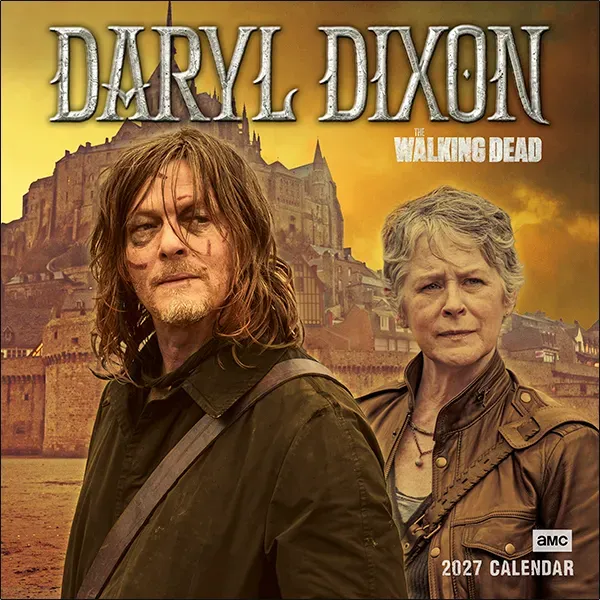 Sellers Publishing Daryl Dixon 2027 wandkalender Walking Dead