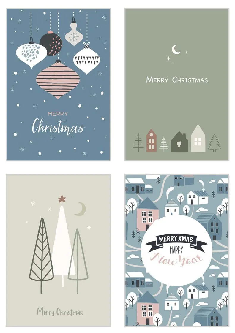 Edition Seidel Premium kerstkaarten 21783 set van 6 met envelop
