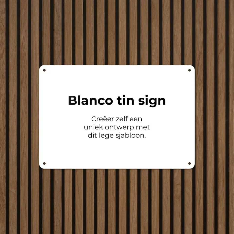 Gozi Blanco metalen bord 30x20cm zelf maken