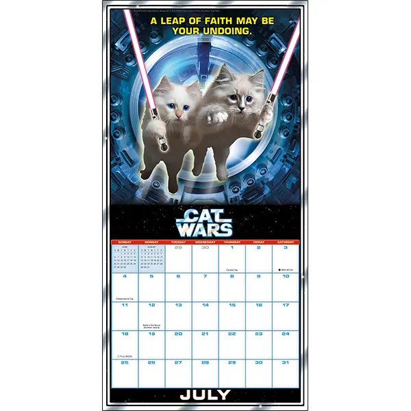 Sellers Publishing Cat Wars 2027 wandkalender katten