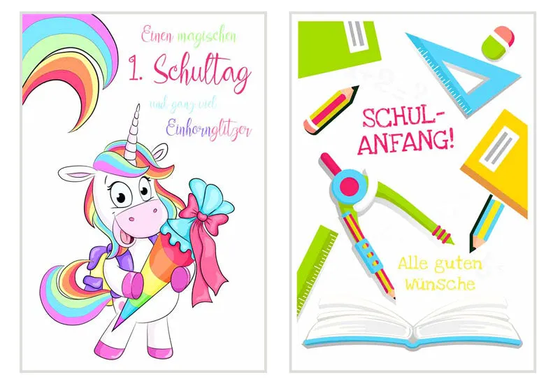 Edition Seidel 20341 inschrijving kaarten set 4 met envelop