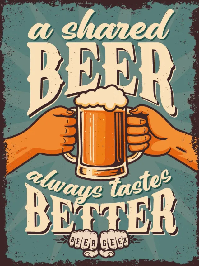 Gozi Beer Geeks metalen borden 30x40cm 80 stuks