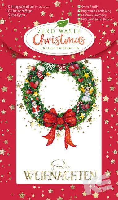 Kurt Eulzer Zero Waste 22-5783 kerstkaarten box 10 stuks