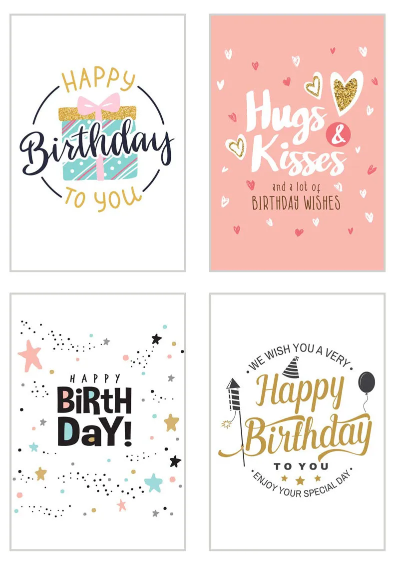 Edition Seidel 20811 verjaardagskaarten set 20 met envelop