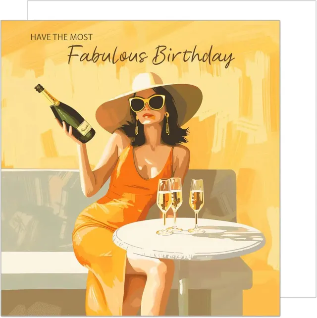 Edition Seidel verjaardagskaart GQ250 vierkant fabulous met envelop
