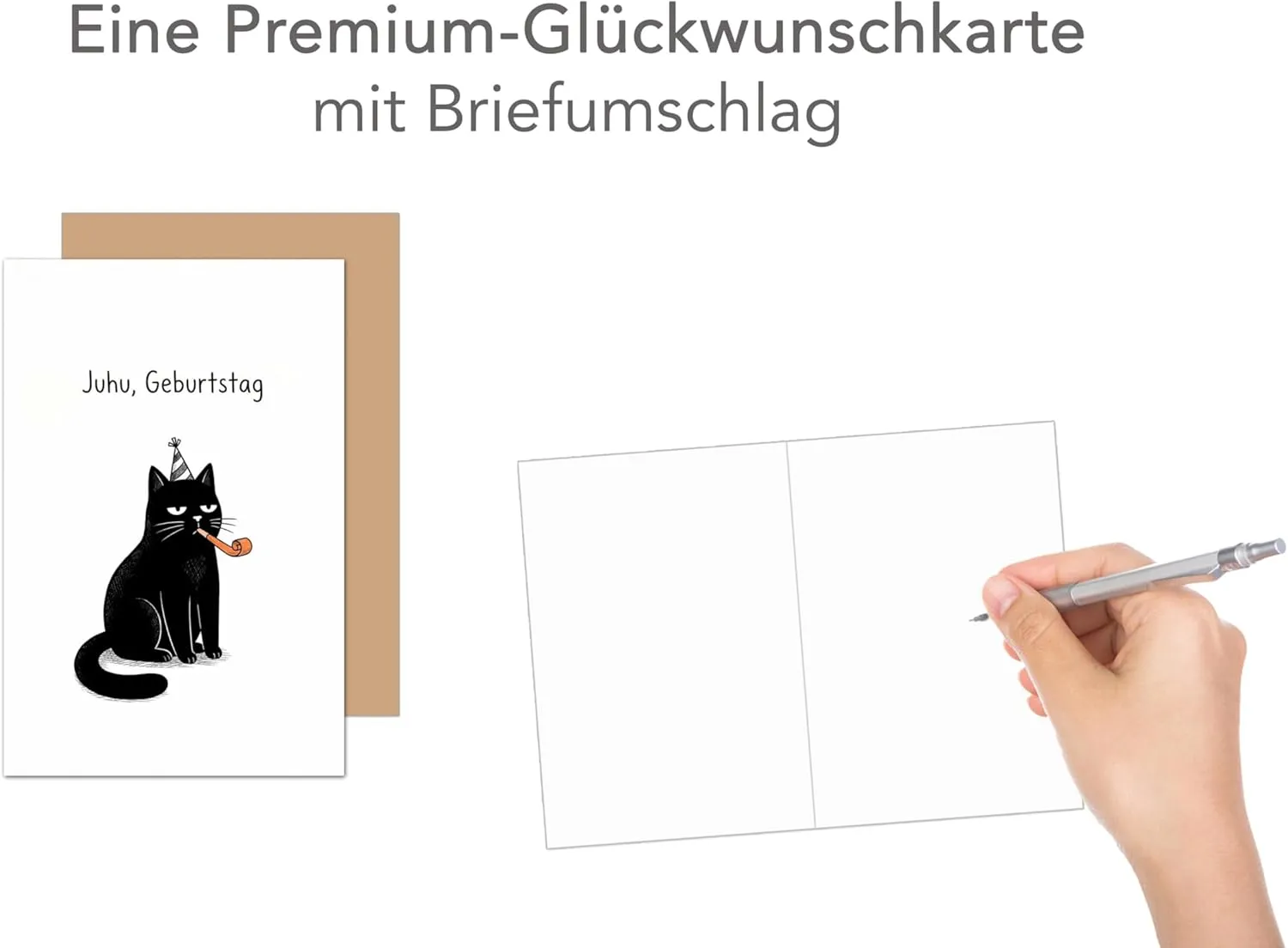 Edition Seidel Premium G3937 verjaardagskaart grumpy kat