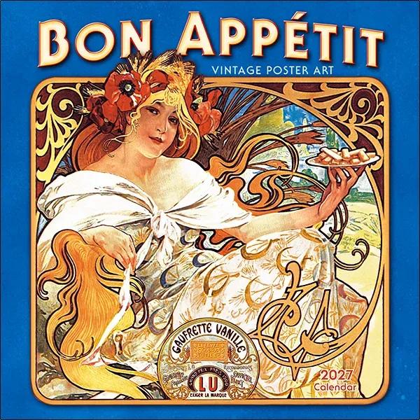 Sellers Publishing Bon Appétit wandkalender 2027 vintage