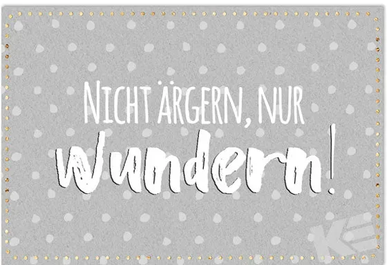 Kurt Eulzer 40-0217 wenskaart niet ergeren goud