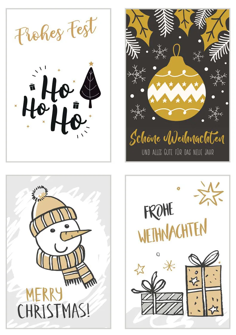 Edition Seidel Set 21108 kerstkaarten 20 stuks met envelop