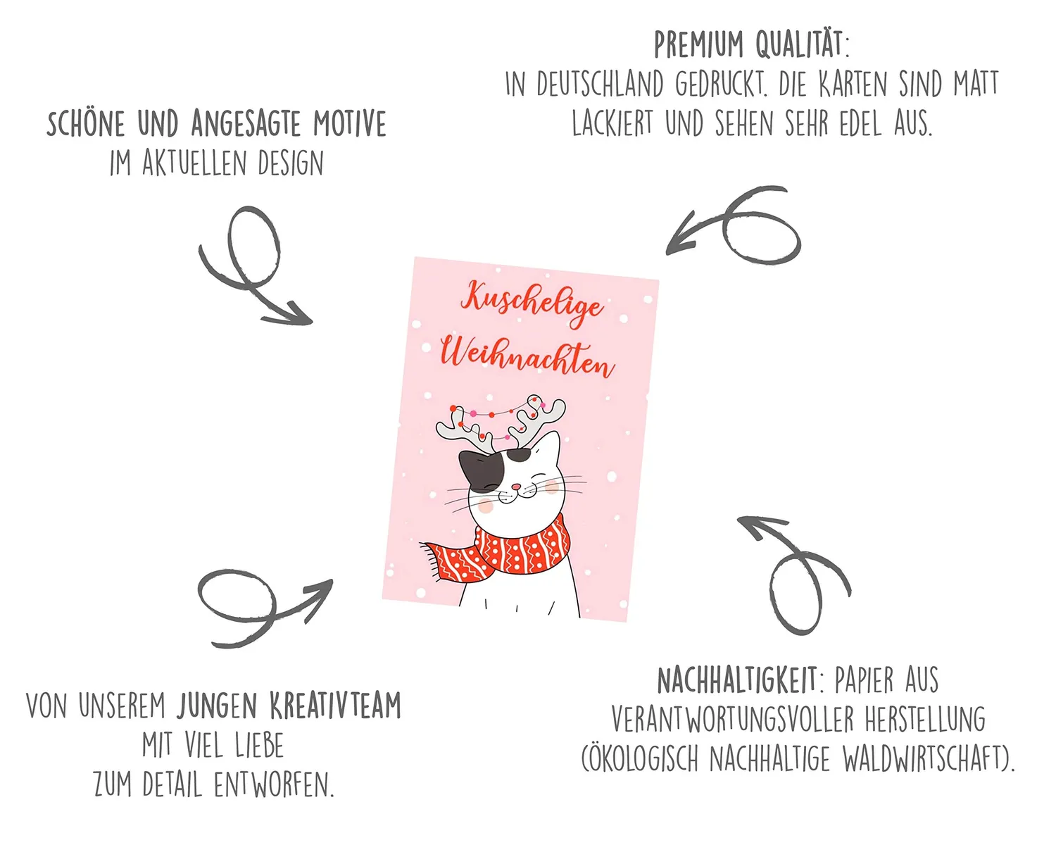 Edition Seidel 20669 kerst postkaarten 30 stuks mat