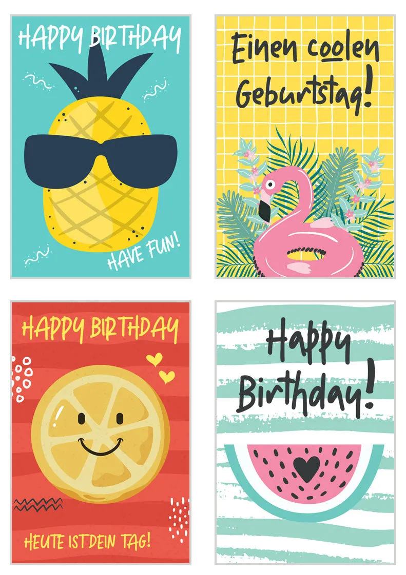 Edition Seidel 20365 verjaardagskaarten set 20 met envelop