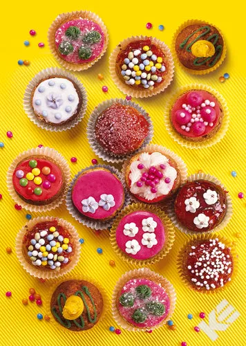 Kurt Eulzer 30-2307 3D-kaart muffins per stuk met streusel