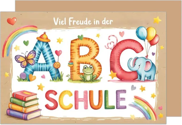 Edition Seidel ES163 wenskaart eerste schooldag met envelop