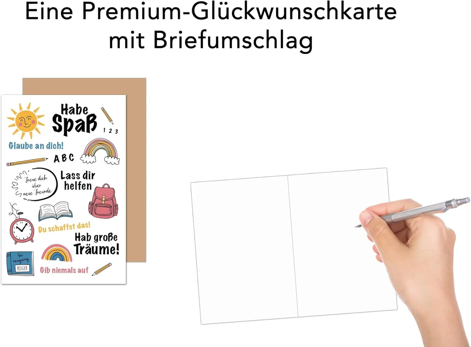 Edition Seidel Premium ES151 eerste schooldag kaart met envelop