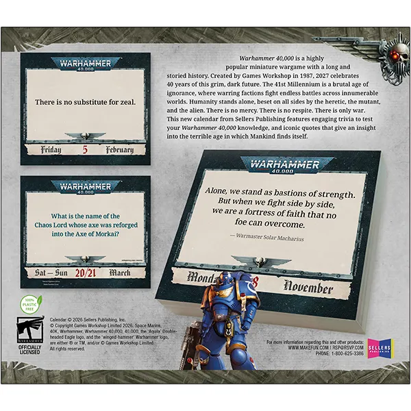 Sellers Publishing Warhammer 40.000 2027 dagkalender box