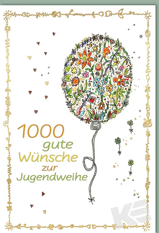 Kurt Eulzer 17-1176 wenskaart 1 stuk jugendweihe ballon
