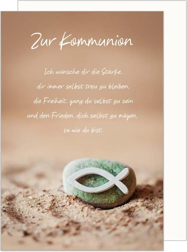 Edition Seidel Premium KO289 wenskaart communie vis