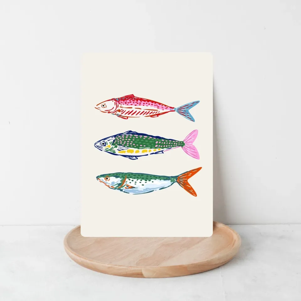 Lilly Braun Fisch 5058 postkaart enkel vis