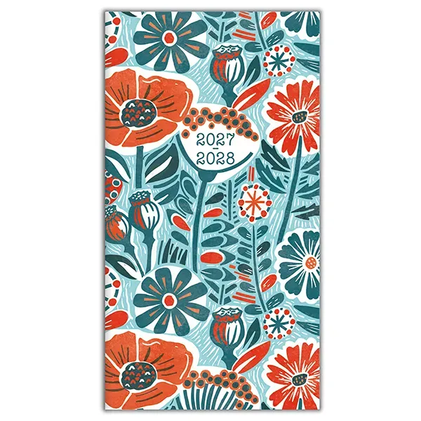 Sellers Publishing Garden Poppies 2027 zakagenda pocket bloemen