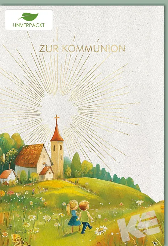 Kurt Eulzer 12-1096 communiekaart kerk per stuk wit