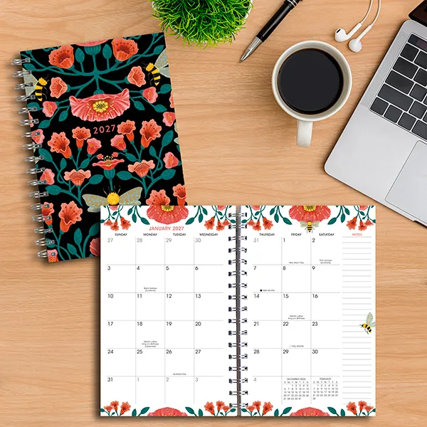 Sellers Publishing Garden Bees 2027 weekplanner 16 maanden