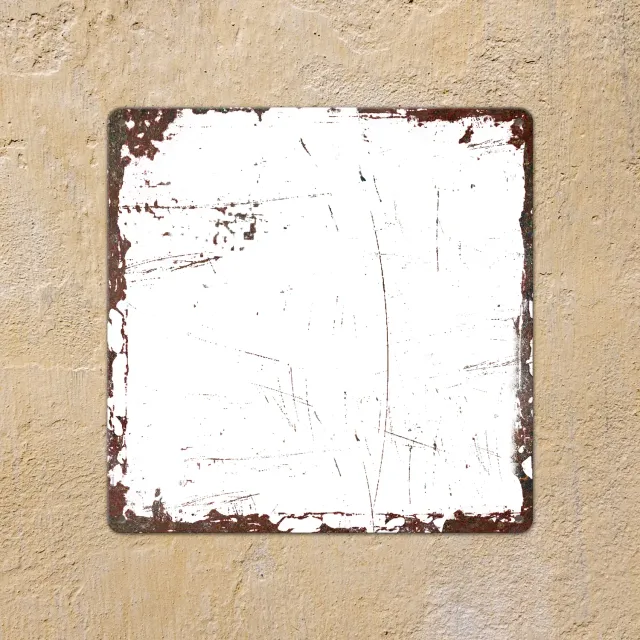 Gozi Roest Extreem metalen bord 30x30cm eigen foto