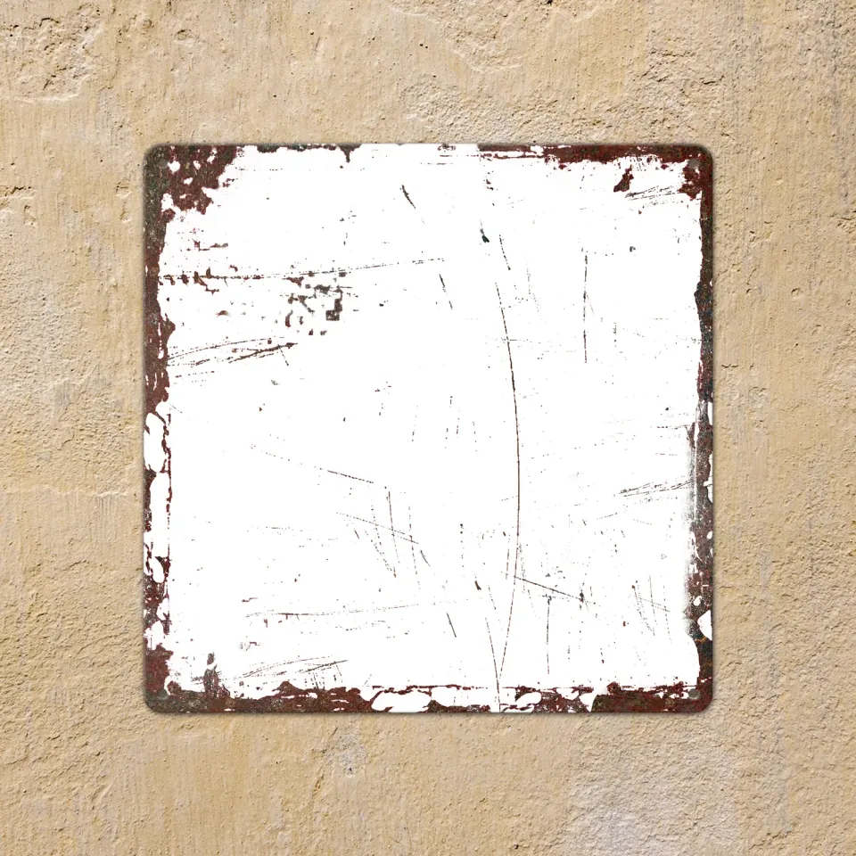 Gozi Roest Extreem metalen bord 30x30cm eigen foto