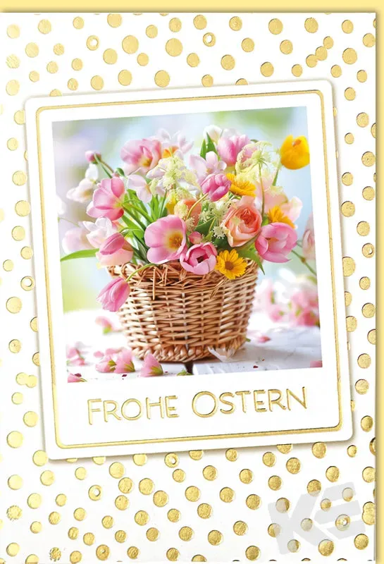 Kurt Eulzer 13-1057 paaskaart 1 stuk bloemen foto