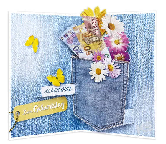 Kurt Eulzer 41-1095 geldkaart pop-up jeans