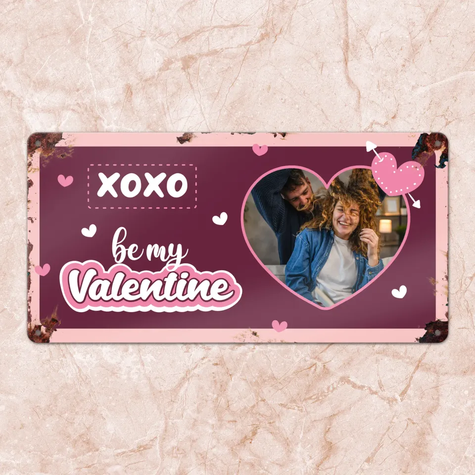 Gozi Valentijn metalen bord 40x20cm romantisch