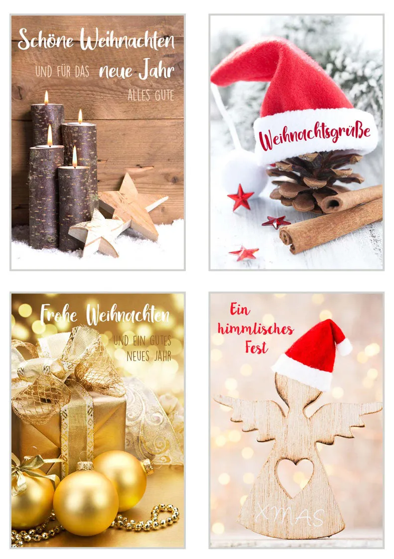 Edition Seidel Premium kerstkaarten 21110 set 20 met envelop zonder tekst
