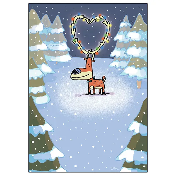 Sellers Publishing Christmas One I Love C3711A kerstkaarten liefde