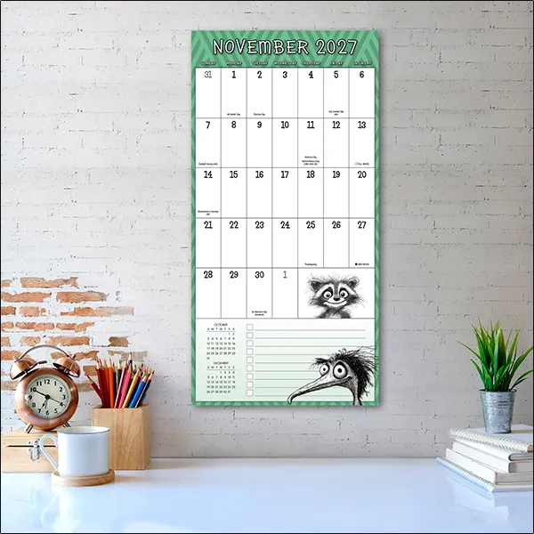 Sellers Publishing Wild for Planning muurplanner 2027 17 maanden