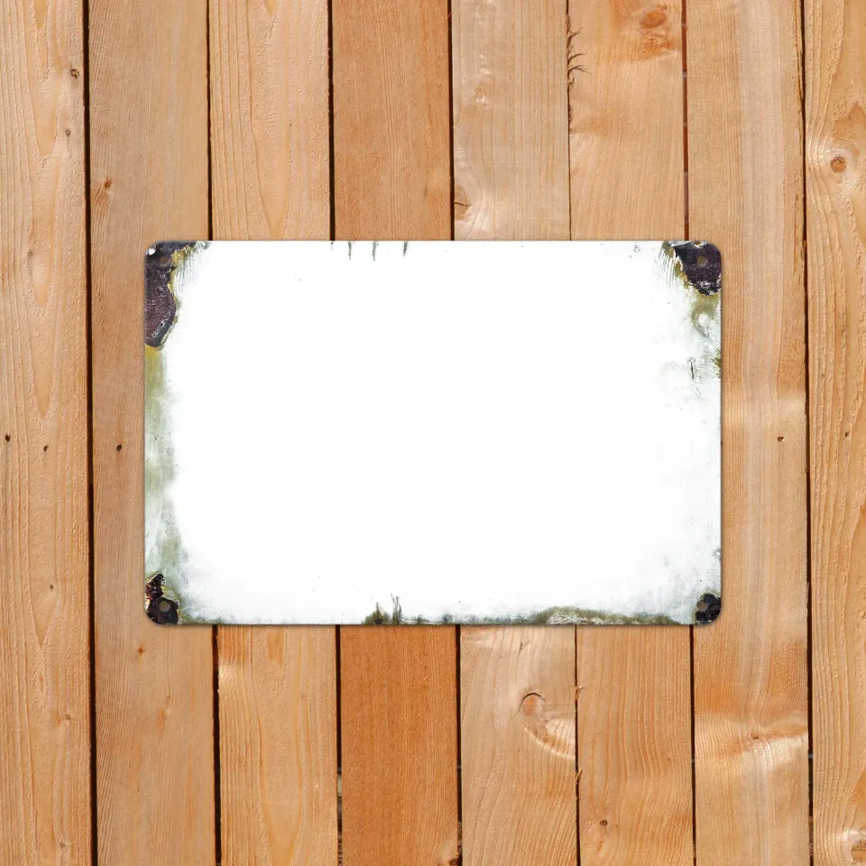 Gozi Roest Medium metalen bord 30x20cm foto
