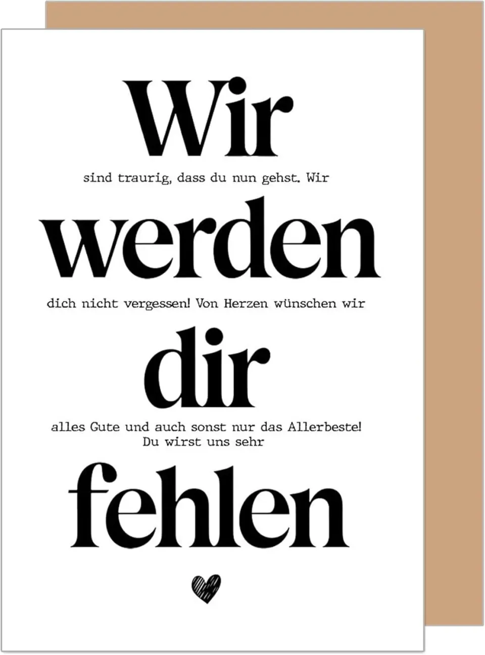 Edition Seidel Premium afscheidskaart AS153 afscheid met envelop