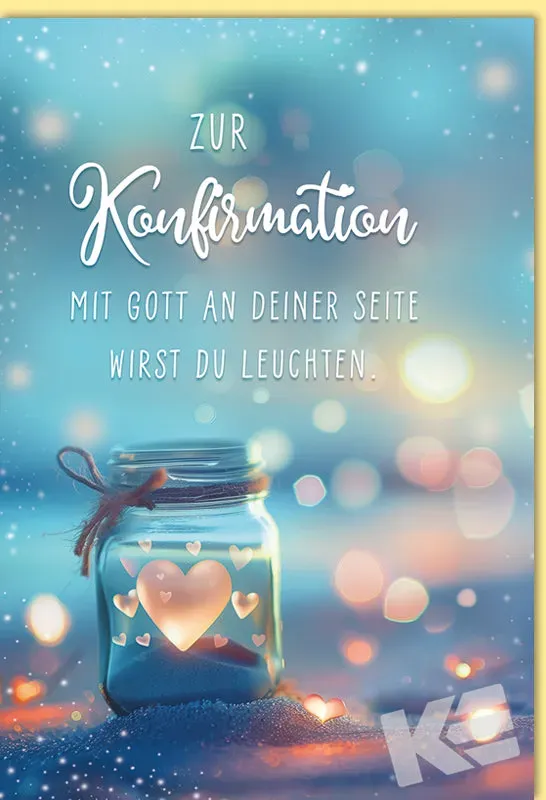 Kurt Eulzer 11-1077 wenskaart glas met harten wit