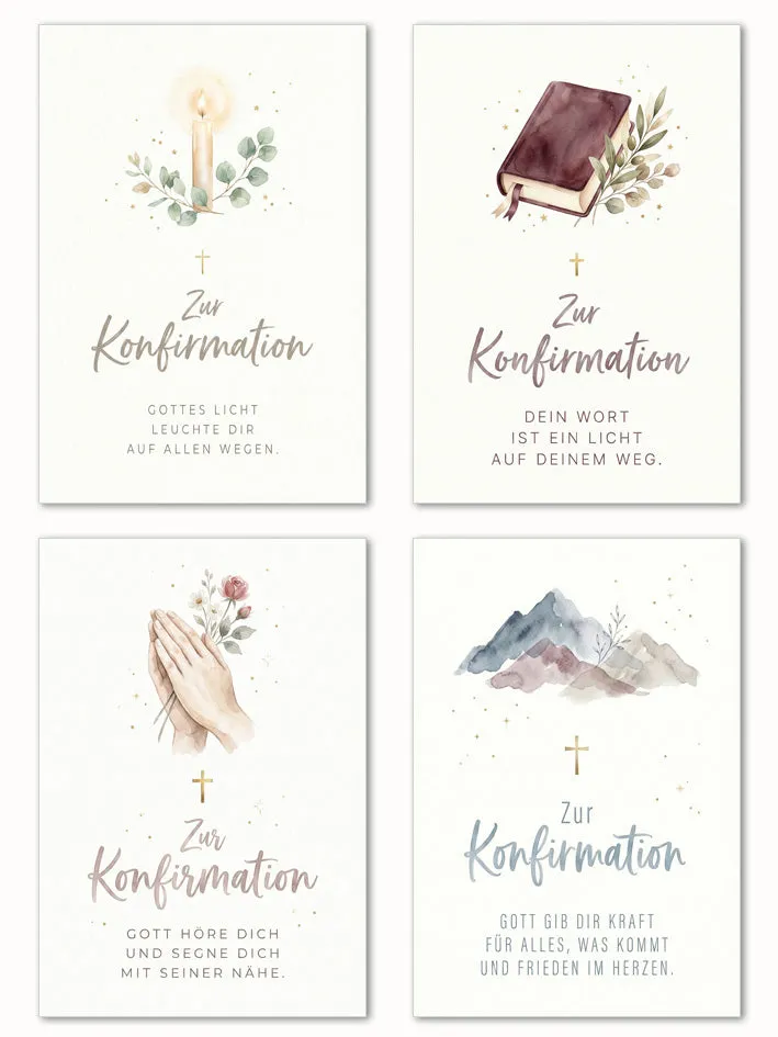 Edition Seidel Set 32280 confirmatiekaarten 12 stuks met envelop