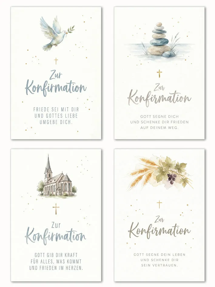 Edition Seidel Set 32280 confirmatiekaarten 12 stuks met envelop