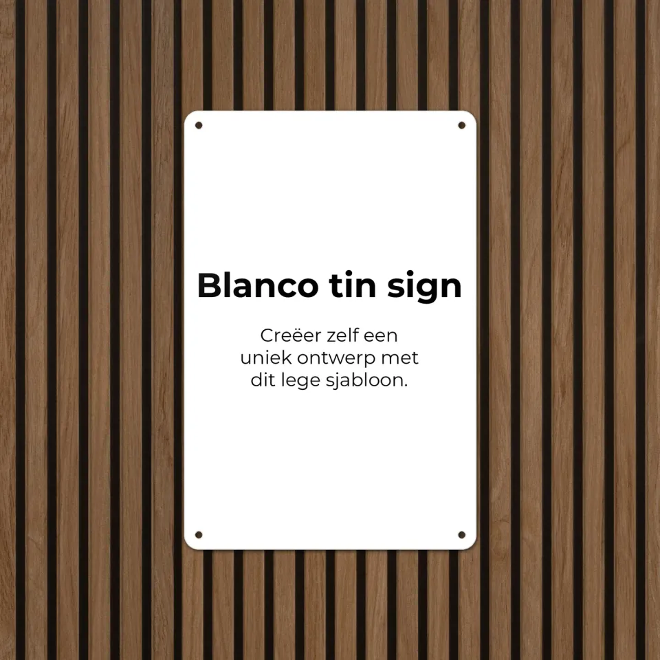 Gozi Blanco metalen bord 20x30cm zelf ontwerpen foto