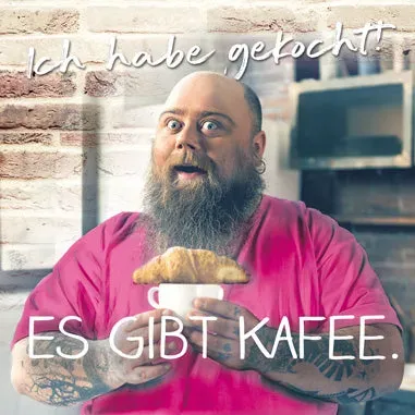 Kurt Eulzer 01-0493 magneet man koffie 3 stuks