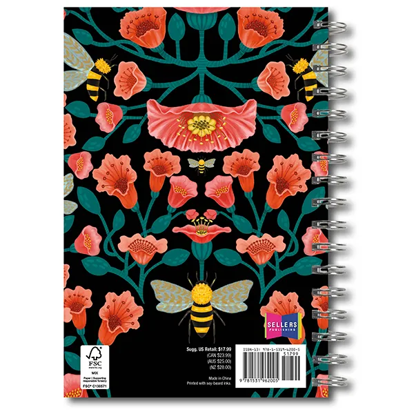 Sellers Publishing Garden Bees 2027 weekplanner 16 maanden