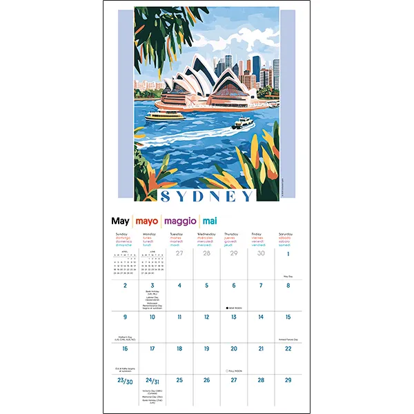 Sellers Publishing The Art of Travel 2027 wandkalender