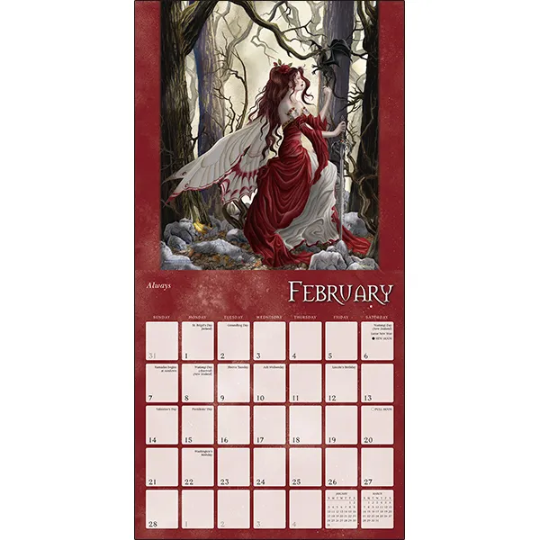 Sellers Publishing Dragon Witches 2027 wandkalender fantasy