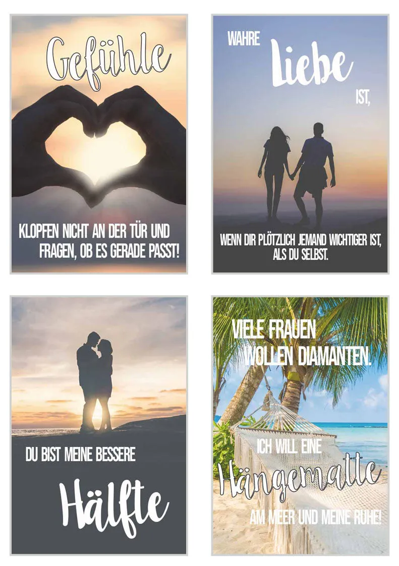 Edition Seidel Leben & Momente postkaarten set 25 spreuken (20245)